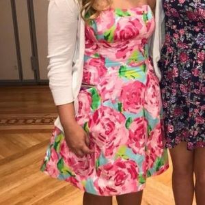 Hotty Pink First Impressions Blossom Dress - Size 8